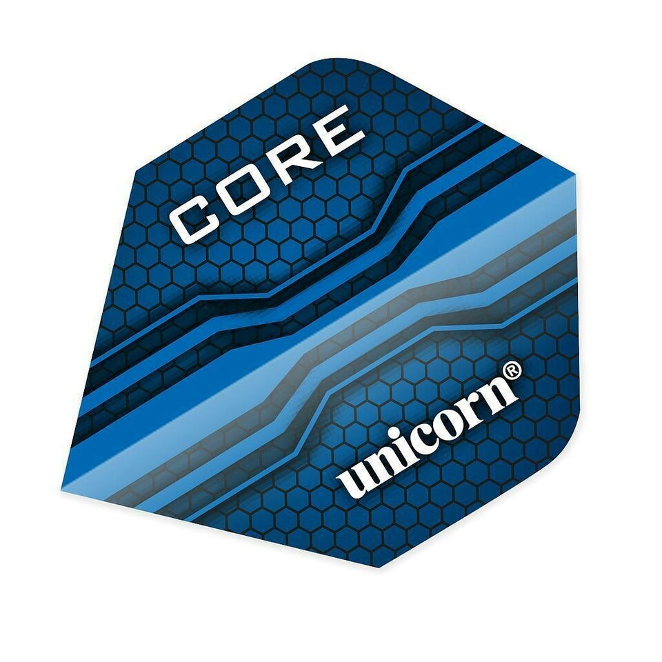 Unicorn Core .75 Plus Dart Flights - Blue - One Size