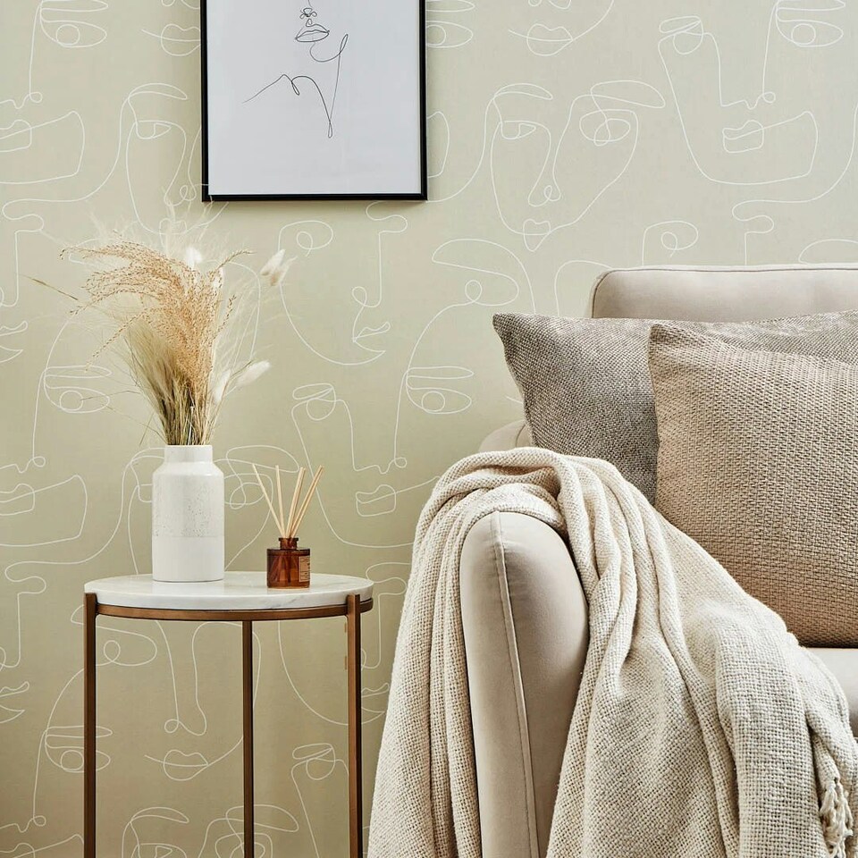 image 1 of Pablo Wallpaper in Stone Multi
