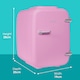 image 2 of Abode Retro 4L Mini Cooler and Warmer Pink A4CLR201P