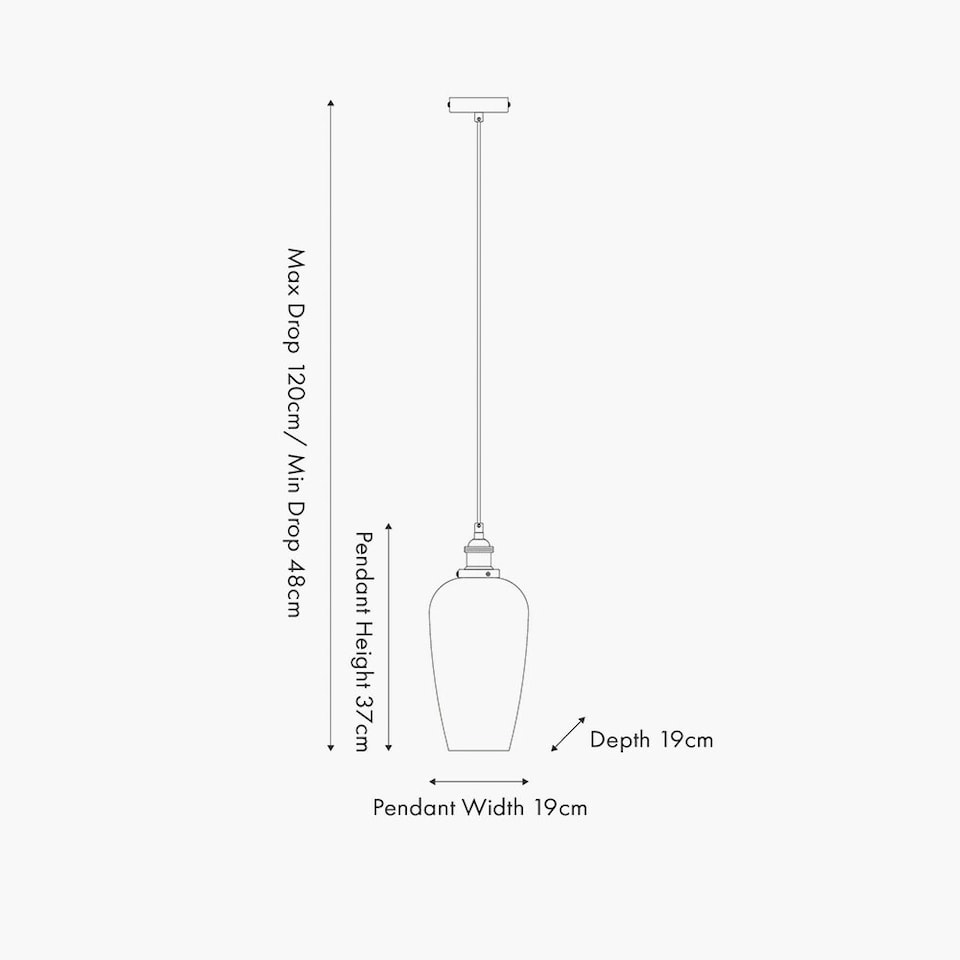 image 1 of Grey Glass Pendant Ceiling Light with Antique Silver Metal Chain Pendant | Grey | Grey | 1