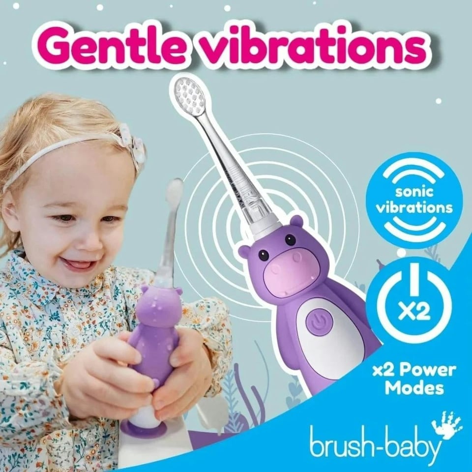 image 1 of WildOnes™ Hippo Kids Electric Rechargeable Toothbrush