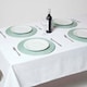 image 6 of Homescapes Green Handwoven Round Placemats Set of 4 Green