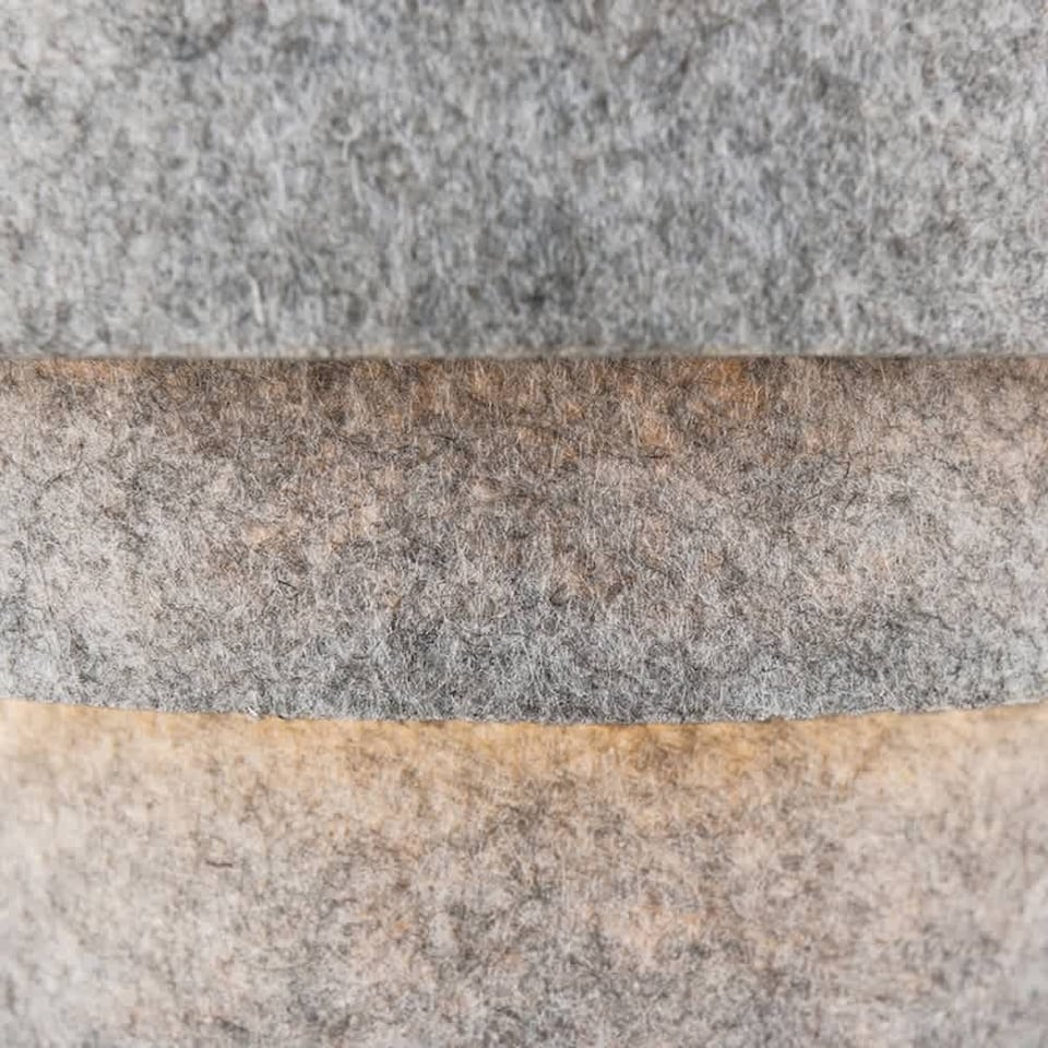 image 1 of ValueLights Aztec 3 Tier Grey Felt Ceiling Light Shade & Bulb | Grey