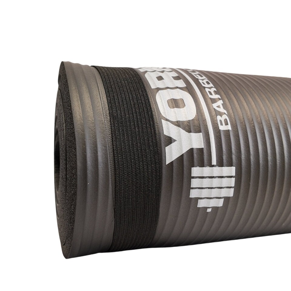 image 1 of York Deluxe Training Mat 8mm - Double-Sided Non-Slip Yoga & Exercise Mat with Carry Strap, 152 x 56 cm | Multi | 152 cm (60 inches) length x 56 cm (22 inches) width