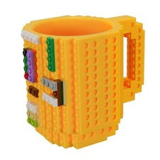 Building Bricks DIY Puzzle Mug 400ml with Assorted Blocks Construction Brick Compatible Novelty Coffee Cup Gift Boxed Creative Design