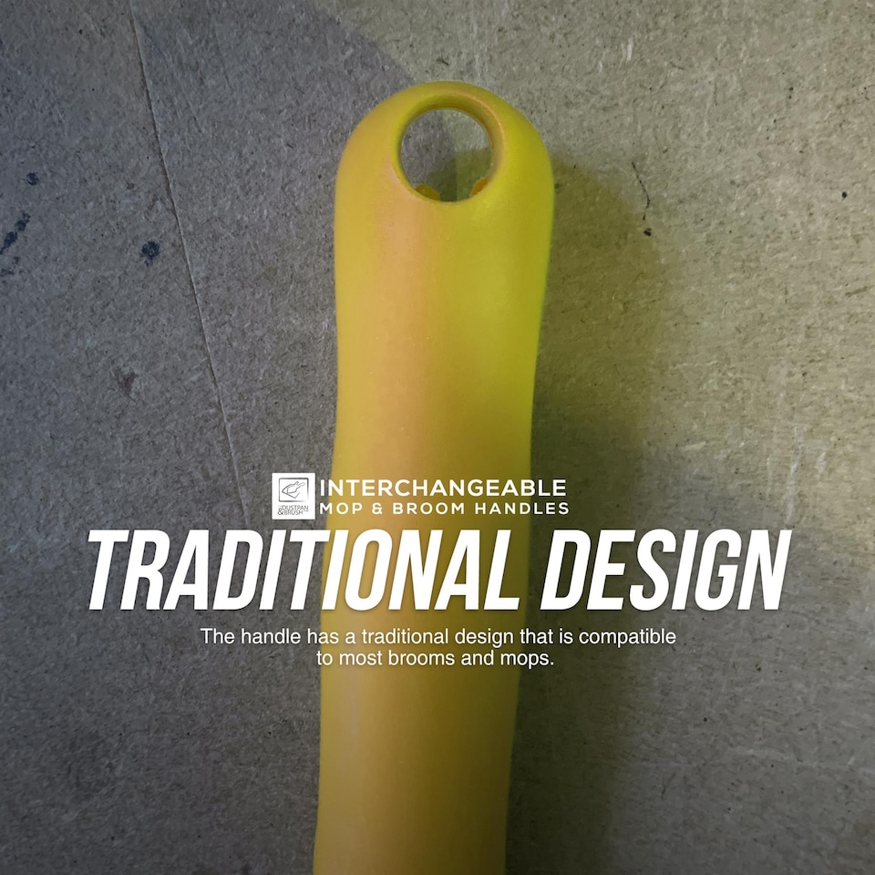 image 1 of Colour-Coded Aluminium Mop & Broom Handle 120cm Universal Screw Fit