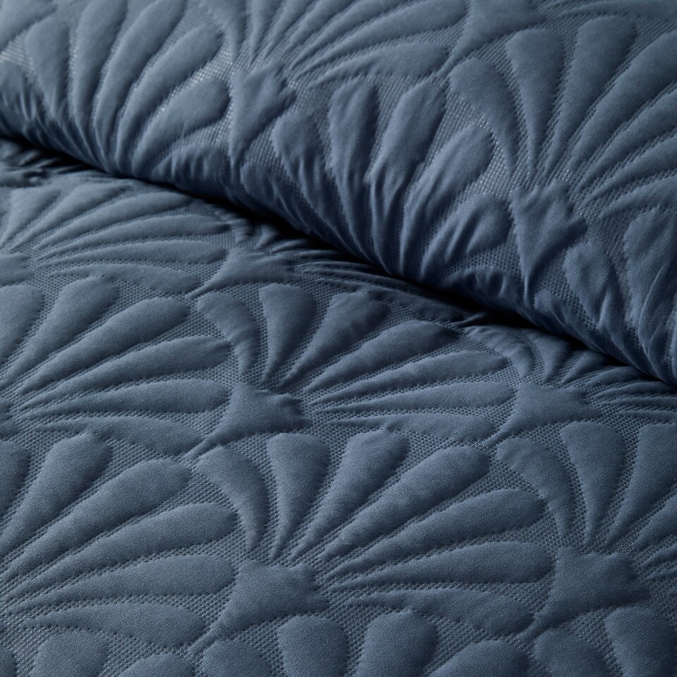 image 1 of Serene Cavali Duvet Cover Set Dark Blue