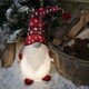 image 1 of Festive Christmas 66cm LED Lit Snowflake Sitting Gonk - Red