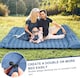 image 7 of Ultralight Inflatable Sleeping Mat with Built-in Pillow & Foot Pump | Blue | Blue