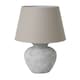 image 1 of Hill Interiors Darcy Antique Look Linen Table Lamp (UK Plug) - Stone - 60cm x 49cm x 49cm