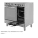 image 5 of SPARES2GO Adjustable Small Oven Shelf compatible with Swift Caravan Motorhome Cooker