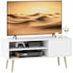 image 1 of HOMCOM TV Unit Cabinet for TVs up to 55Inches with Cupboard Shelves, White White