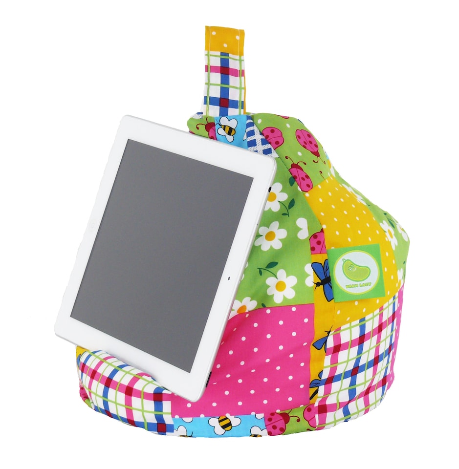 image 1 of Bean Lazy Ladybird Patchwork Tablet eReader and Book Mini Bean Bag
