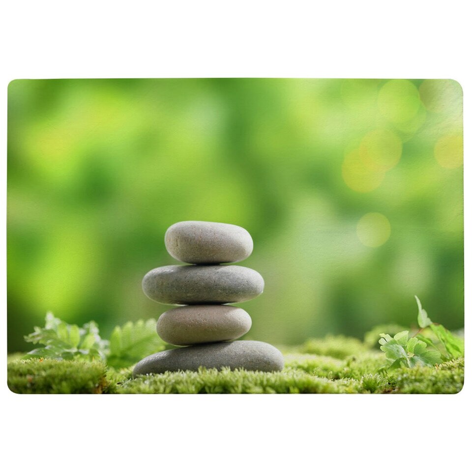 image 1 of Rock Garden Stones (Rug) Green | L