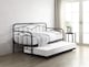 image 3 of Axton Single 3ft Day Bed Black Metal Bed Frame | Black | Single