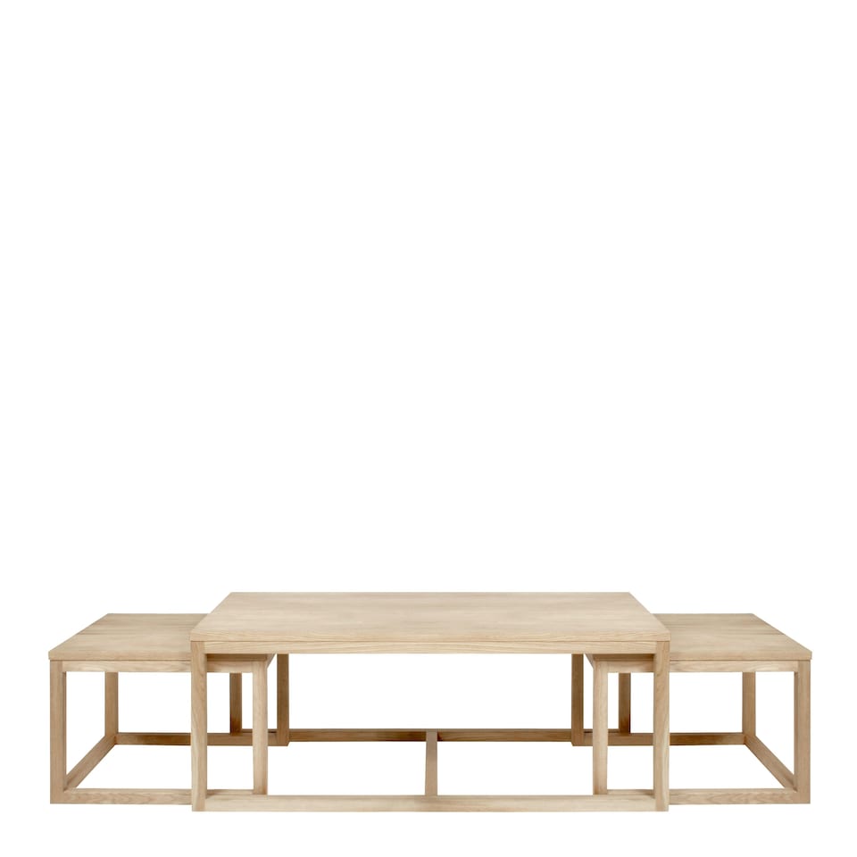 image 1 of Cornus Coffee Table in Oak Set of 3