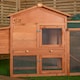 image 4 of 88cm x 1.79m Samuel Alexander Large Wooden Outdoor Hutch for Small Animals with Run