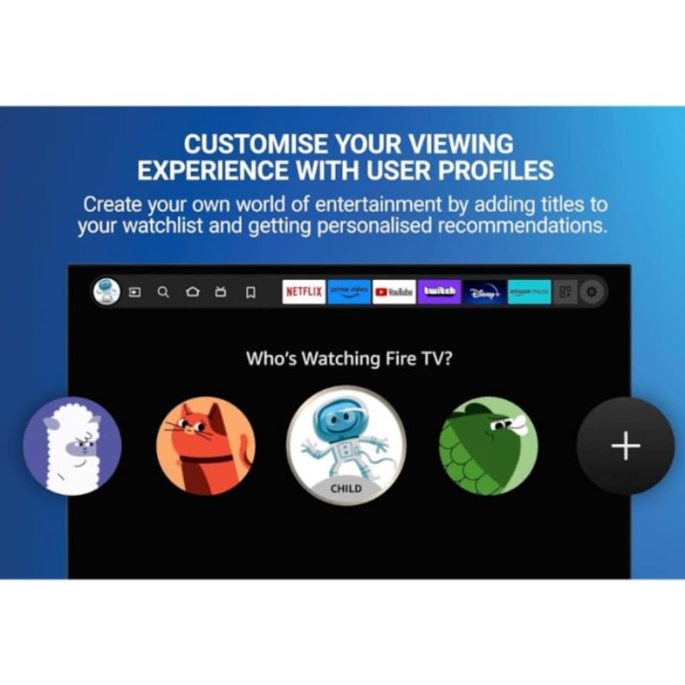 image 1 of Finlux 55" Inch 4K LED Ultra HD HDR Smart Fire TV With Freeview Play - 55MU24F