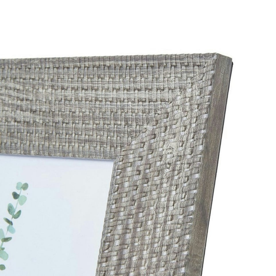 image 1 of Woven Photo Frame 8 x 10 - Wood - L1 x W29 x H34 cm - Grey Grey | One Size