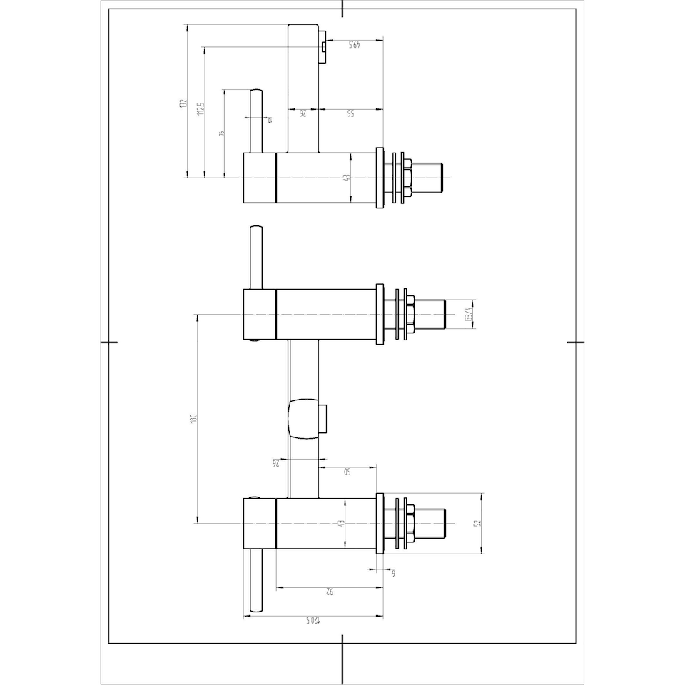 image 1 of Contemporary Bath Filler Mixer Tap - Chrome