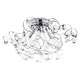 image 1 of BHS Lila 3 Light Flush Ceiling Light, Chrome