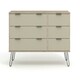 image 3 of Core Products Augusta Driftwood, 3+3 Drawer Wide Chest Of Drawers H73.6cm x W119.3cm x D39.5cm Cream
