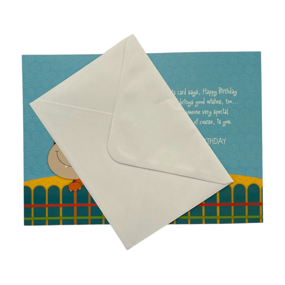 image 1 of For Special Son Juvenile Tiger Design Birthday Card