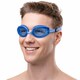 image 3 of Mens Anti Fog UV Protection Swimming Goggles | Comfortable Adjustable Goggles | Blue | Dark Blue | One Size | 1