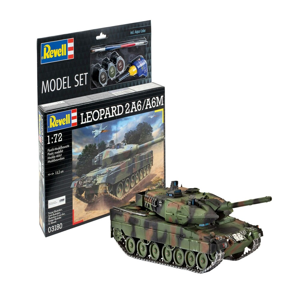 Revell German Leopard 2A6/A6M Model Set (1:72 Scale)
