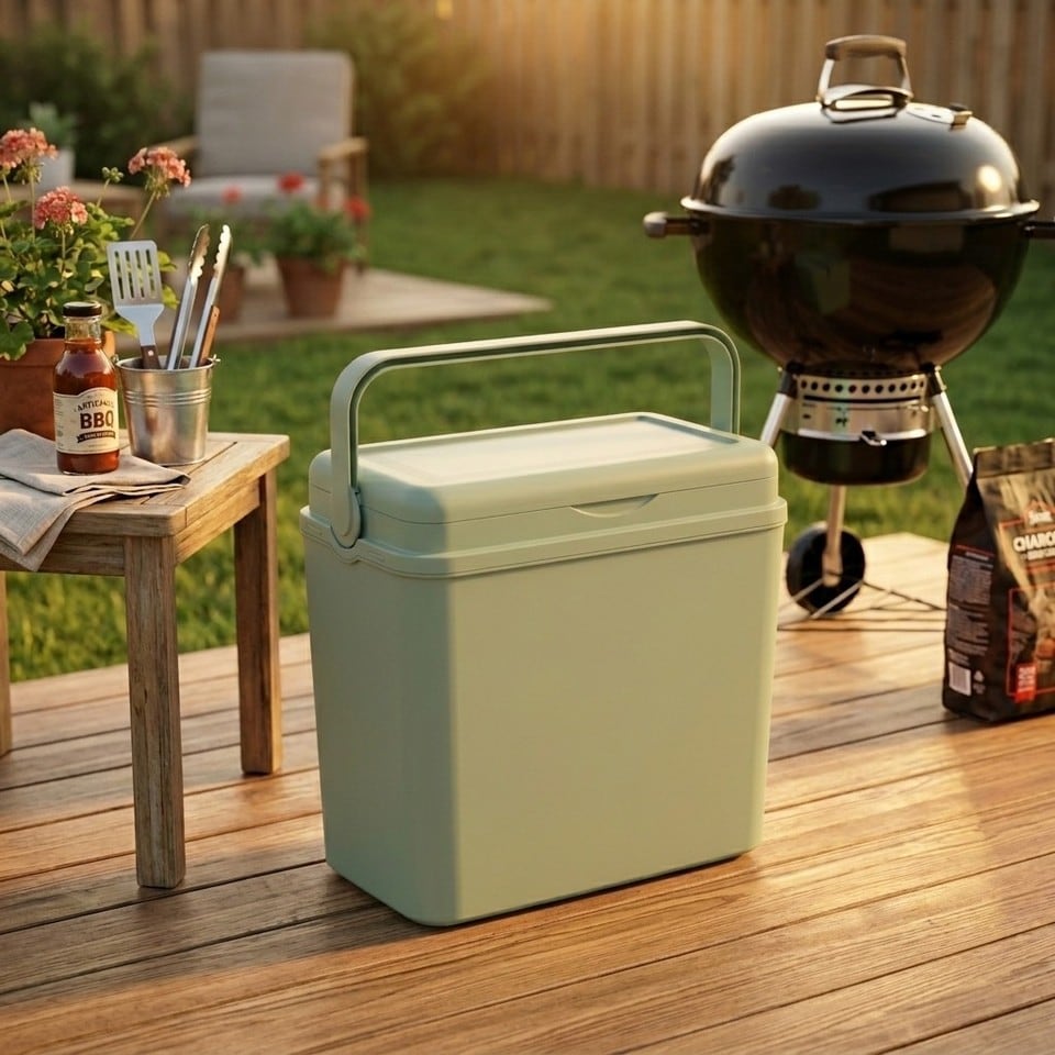 image 1 of Large 24L Pastel Coloured Cooler Box