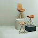 image 3 of Interiors by Premier Buffalo Brown Genuine Leather Accent Chair, Channel‑Detailed Brown Leather Seat & Back, Modern Accent Chair Brown