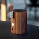 image 2 of Gingko Drum Light Bluetooth Speaker, Walnut Wood