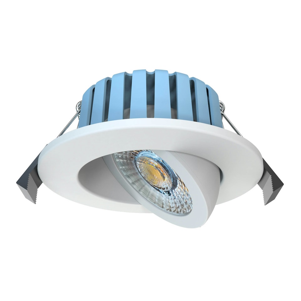 image 1 of BHS Hudson 7 Watt LED Adjustable IP65 Colour Changing Downlight | White | White | 1