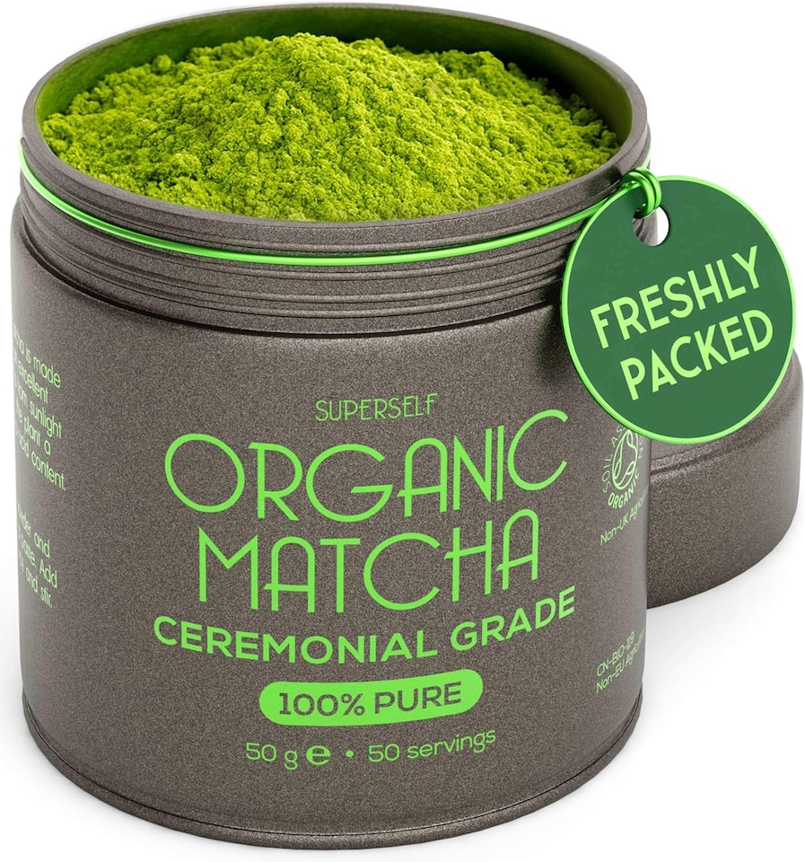 image 1 of SuperSelf Organic Matcha Green Tea Powder Ceremonial Grade 50g