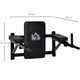 image 7 of HOMCOM Gym Rack Dip Station Wall Mounted AB Knee Leg Raise Pull Up Fitness Chin