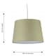 image 6 of Sage Green Cotton 28cm Taper Cylinder Pendant or Lamp Shade | Green | Medium | 1