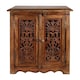 image 4 of Natural Hand Made Indian Mango Wood Shoe Cupboard Storage Unit Cabinet Light Brown 59 x 36.5 x 61 cm | Brown | Light Brown