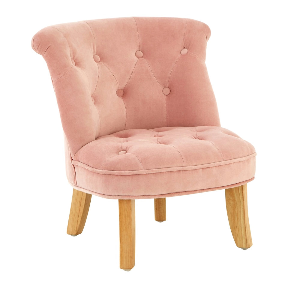 image 1 of Premier Kids Chair, Comfortable Seating Indoor Chair, Easy to Clean Bedroom Chair, Adjustable Velvet Chair