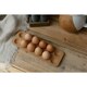 image 3 of KitchenCraft Egg Holder Wood Cork 12 Hole