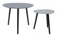 image 2 of Orsina Grey Set of 2 Nesting Tables, Triangular Nest of Tables with Three Legs, Sturdy Side Tables for Home, Office