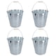 image 1 of 15L Galvanised Steel Metal Bucket Pail Water Coal Fire Greenhouse Garden Plants 4pc