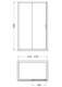 image 8 of Balterley Ruwa Toughened Safety Glass Sliding Shower Door - Balterley | Black | Matt Black | 1