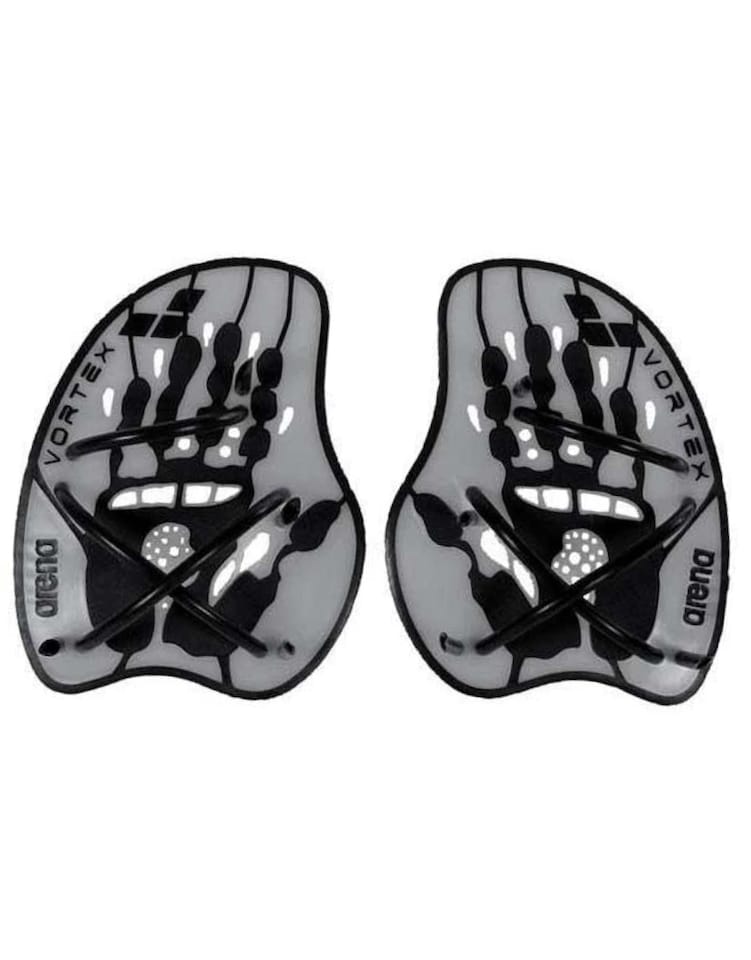 Arena Vortex Evolution Hand Paddle - Silver/Black