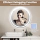 image 5 of COSTWAY 80 x 80cm LED Bathroom Mirror Wall Mounted Round Mirror