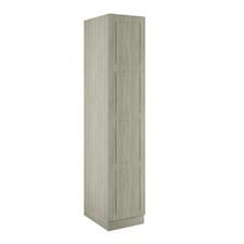 Shaker Urban Oak Single Wardrobe with Double Rail Brown