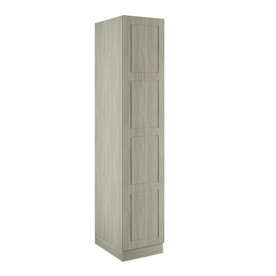 image 1 of Shaker Urban Oak Single Wardrobe with Double Rail Brown