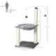 image 4 of PawHut 83cm Cat Tree Tower with Sisal Scratching Post Hammock Toy Grey