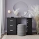 image 10 of 3-Drawer 3-Shelf Desk with Customizable Layout Grey | Colour: Cedar Grey