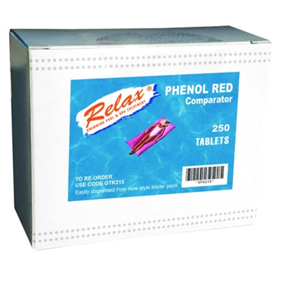 Lovibond 250 x Phenol Red Comparator Tabs