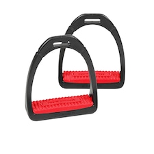 Compositi Childrens/Kids Premium Profile Horse Stirrups - Red - One Size